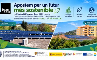 La Fundació Patronat Joan XXIII aposta per l’energia solar amb l’ajut de la Conselleria d’Empresa, Ocupació i Energia